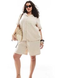 ONLY - Cheesecloth Pull On Shorts Co-Ord - Lyst