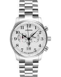 Junkers Original - 6686M-1 Quartz Watch 42Mm Dial Stainless Steel Bracelet, Date Display, Mineral Glass, 10Atm Water Resistant - Lyst