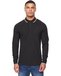Duck and Cover - Roxberry Long-Sleeved Polo Shirt Cotton - Lyst