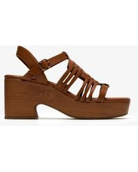 Clarks - Nerisa May Tan Leather Sandals - Lyst