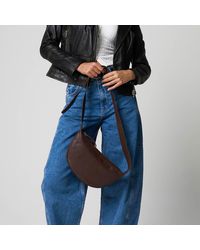 Barneys Originals - Real Leather Cross Body Bag - Lyst