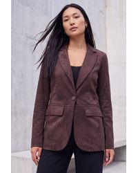 Roman - Suedette Lined Blazer - Lyst
