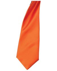 PREMIER - Colours Satin Clip Tie (Pack Of 2) (Terracotta) - Lyst