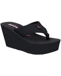 Rocket Dog - Diver Webbing Slip On Wedge Flip Flops - Lyst