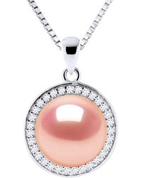 Diadema - Sun Necklace Freshwater Pearl 9-10 Mm 925 - Lyst