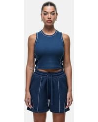 Good For Nothing - Stitch Detail Cropped Vest Top - Lyst