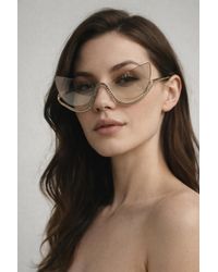 SVNX - Butterfly Dimante Rimless Sunglasses - Lyst