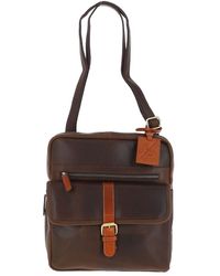 Fenland Sheepskin - Real Oily Leather Medium Messenger Bag - Lyst