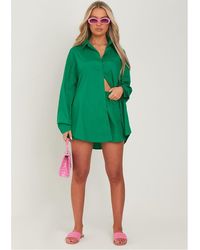 Missy Empire - Missy Empire Cotton Oversized Shirt - Lyst