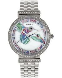 Bertha - Emily Mother-Of-Pearl Bracelet Watch - Lyst