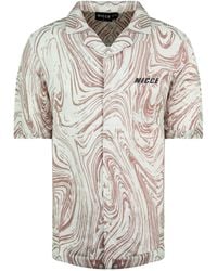Nicce London - Short Sleeve Printed Ash Shirt 211 1 07 02 0338 Viscose - Lyst