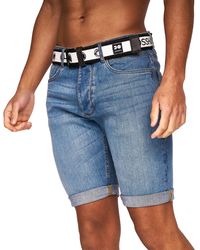 Crosshatch - Reestier Denim Shorts (Light Wash) - Lyst