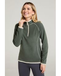 Mountain Warehouse - 'Montana' Microfleece Jacket Half Zip Breathable Quick Dry Sweater - Lyst