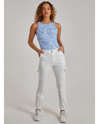 Pink Vanilla - Utility Stretch Cargo Trousers - Lyst