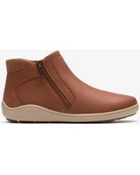 Clarks - Bryianne Carly Tan Leather Boots - Lyst