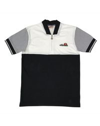 Ellesse - Slim Fit Zip Tricol Polo Cotton - Lyst
