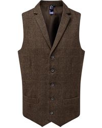 PREMIER - Herringbone Waistcoat Check) - Lyst