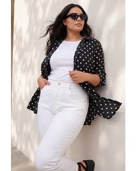 Roman - Curve Spot Print Button Shirt - Lyst