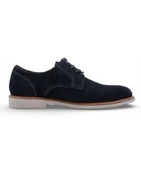 Tamaris - Suede Leather Plain Toe Smart Derby Shoes - Lyst
