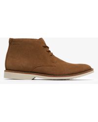 Clarks - Atticuslt Mid Cola Suede Boots - Lyst
