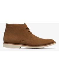 Clarks - Atticuslt Mid Cola Suede Boots - Lyst