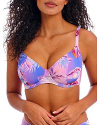 Freya - Miami Sunset Plunge Bikini Top - Lyst