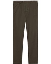 Ted Baker - Genay Slim Fit Smart Khaki Trousers - Lyst