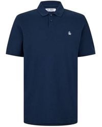 Original Penguin - Embroidered Logo Polo Shirt (Yale) Cotton - Lyst