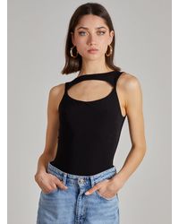 Pink Vanilla - Slinky Sleeveless Letterbox Bodysuit - Lyst