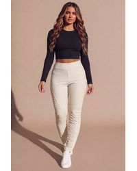 Femme Luxe - Panel Detail High Waisted Leggings- Kiya - Lyst
