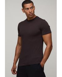 BoohooMAN - Essential Muscle Fit T-Shirt - Lyst
