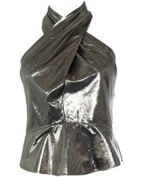 Isabel Marant - Metallic Halter Top - Lyst