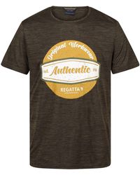 Regatta - Original Moisture Wicking T-Shirt (Dark Marl) - Lyst
