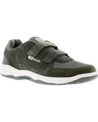 Gola - Trainers Belmont Suede Wide Fit Touch Fastening Charcoal - Lyst