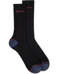 Dickies - Sterke Polyester Volwassenen Zwarte Werk Sokken - Lyst