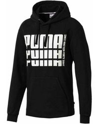 PUMA - Rebel Bold Graphic Pullover Lange Mouw Zwart Hoodie 853387 01 - Lyst