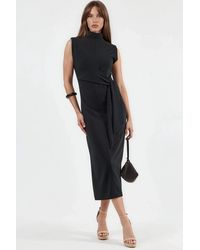 Busem - Midi Dress With Tie Detail - Lyst