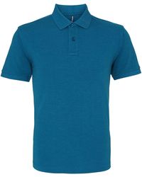 Asquith & Fox - Plain Short Sleeve Polo Shirt Heather) - Lyst