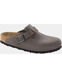 Birkenstock - Boston Soft Footbed Oiled Leather Clogs - Lyst