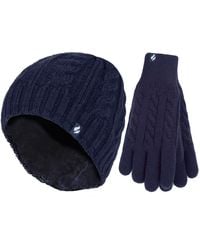 Heat Holders - Ladies Fleece Lined Thermal Hat & Gloves Set For Winter - Lyst