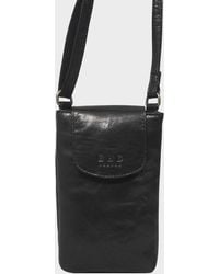 Real Hide Bags - 'Thea' Leather Mobile Phone Crossbody Bag - Lyst