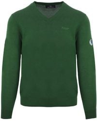 Aquascutum - Gruner Pullover Mit V-Ausschnitt Von Zum Uberziehen - Lyst