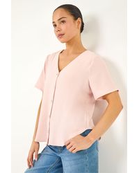 Roman - Petite Button Up Blouse - Lyst