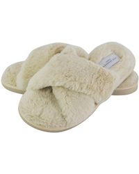 Miss Sparrow - Open Toe Bedroom House Slippers With Back - Lyst
