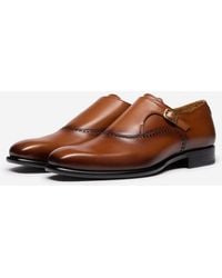 Oliver Sweeney - Antiqued Calf Leather Monk Shoes - Lyst