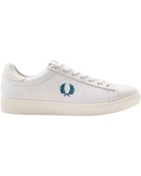 Fred Perry - Laurel Wreath Logo Sneaker Leather - Lyst