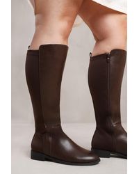 Where's That From - Wide Calf Knee-High Boots - Lyst