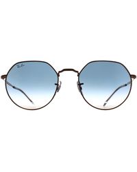 Ray-Ban - Round Polished Rose Gradient Rb3565 Jack Metal - Lyst