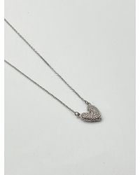SVNX - Diamante Heart Pendant Necklace - Lyst