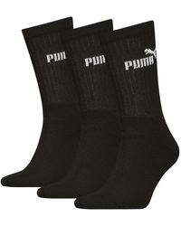PUMA - Volwassen Bemanningsleden Sokken (pakket Van 3) (zwart) - Lyst